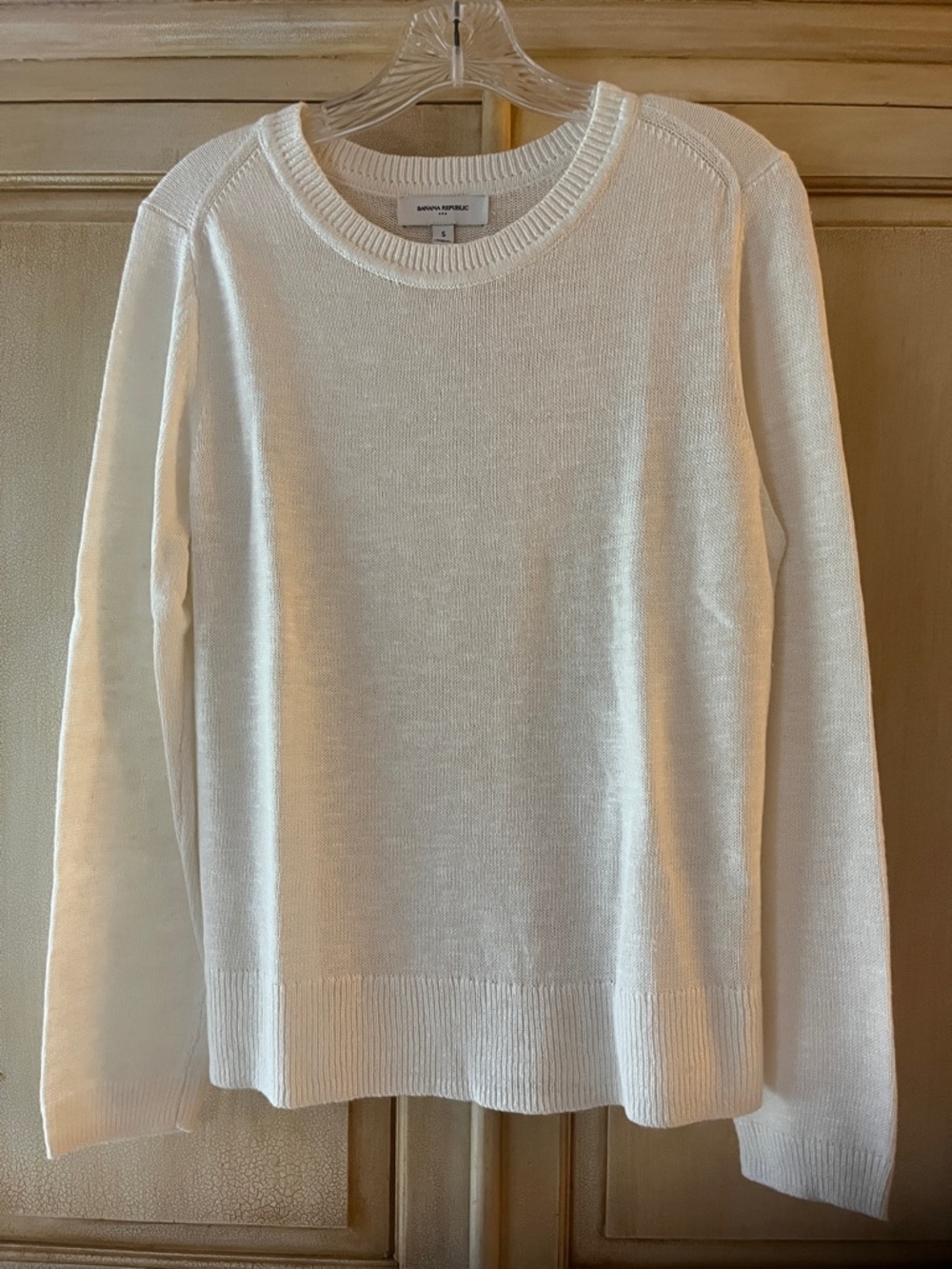 Banana Republic Cream Crewneck Sweater
